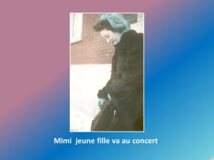 Mimi jeune fille au concert